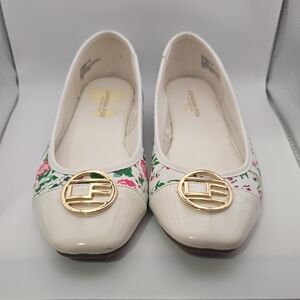 London Fog Floral Shoes 10W
